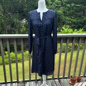 Banana Republic Factory Navy Dress with hearts